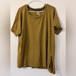 Pilcro Olive Top